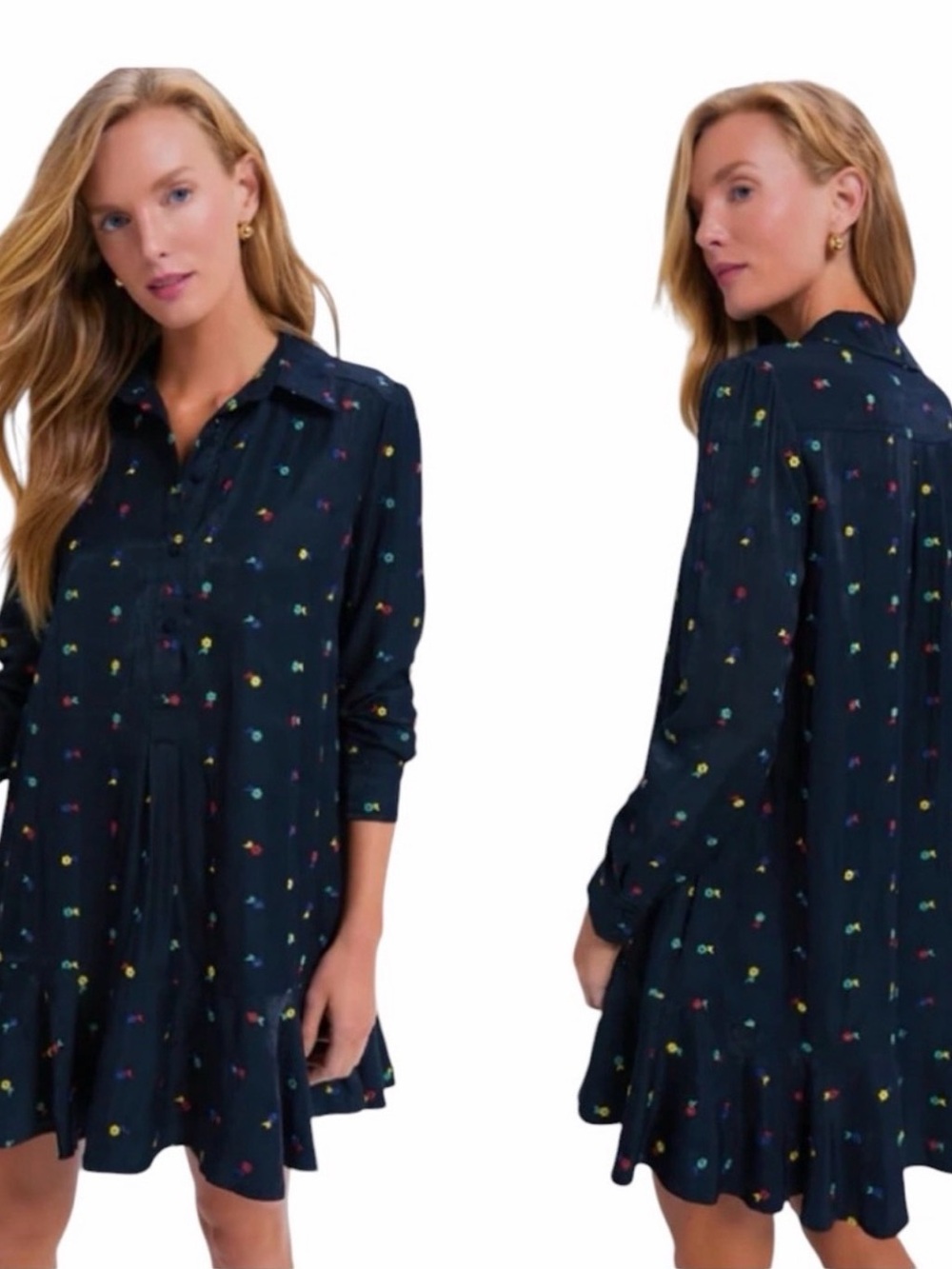 Tuckernuck embroidered callahan shirt dress